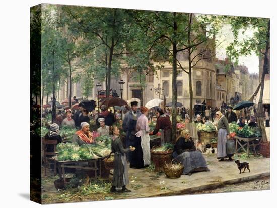 The Square in Front of Les Halles, 1880-Victor Gabriel Gilbert-Premier Image Canvas