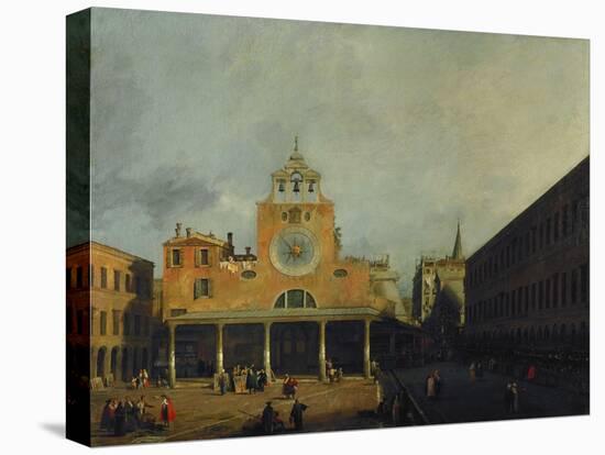 The square in front of San Giacomo di Rialto, Venice. Before 1730-Canaletto-Premier Image Canvas