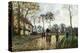 The Stagecoach-Camille Pissarro-Stretched Canvas