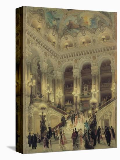 The Staircase of the Opera, 1877-Louis Beroud-Premier Image Canvas