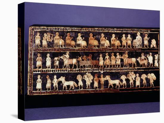 The Standard of Ur, Sumerian, Southern Iraq, c. 2500 BC-null-Premier Image Canvas