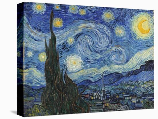 The Starry Night, June 1889-Vincent van Gogh-Premier Image Canvas