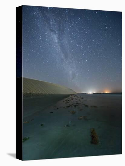 The Stars and Milky Way over the Dunes in Jericoacoara, Brazil-Alex Saberi-Premier Image Canvas