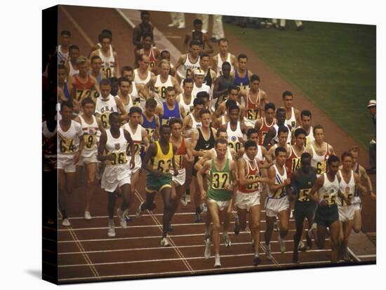 The Start of the 26 Mile Marathon at Summer Olympics-null-Premier Image Canvas