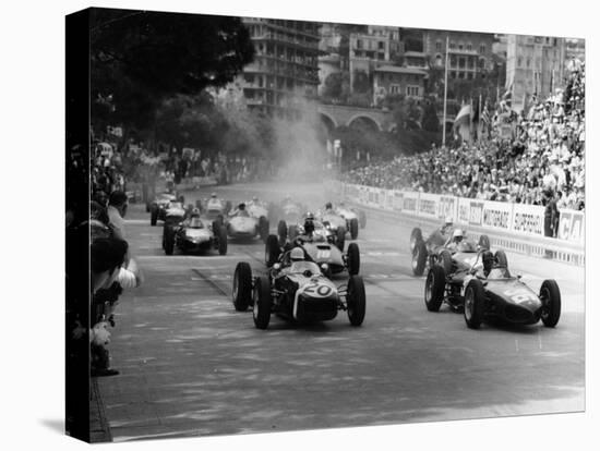 The Start of the Monaco Grand Prix, Monte Carlo, 1961-null-Premier Image Canvas