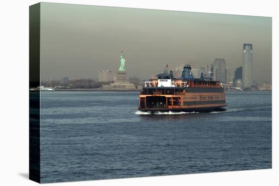 The Staten Island Ferry, New York City, New York, Usa-Natalie Tepper-Stretched Canvas