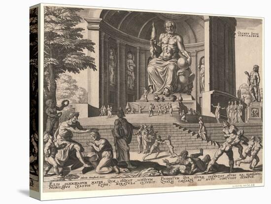 The Statue of Jupiter at Olympia after Maarten Van Heemskerck, 1572-Philipp Galle-Premier Image Canvas