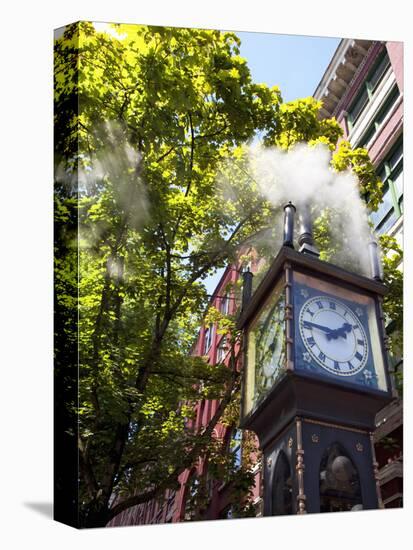 The Steam Clock on Water Street, Gastown, Vancouver, British Columbia, Canada, North America-Martin Child-Premier Image Canvas