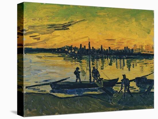 The Stevedores in Arles, 1888-Vincent van Gogh-Premier Image Canvas