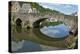 The Stone Bridge over River Rance, Dinan, Brittany, France, Europe-Guy Thouvenin-Premier Image Canvas