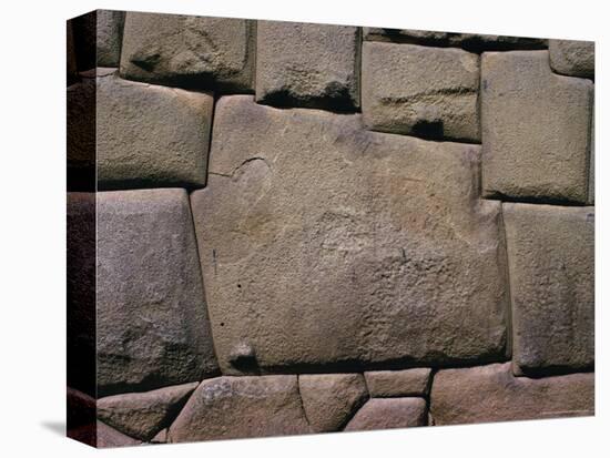 The Stone of Twelve Angles, the Inca Palace of Hatunrumiyoc, Cuzco, Peru-Walter Rawlings-Premier Image Canvas