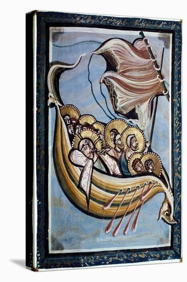 The Storm at Sea, from the Gospel of the Abbess Hitda, C.1020 (Vellum)-Ottonian Movement-Premier Image Canvas