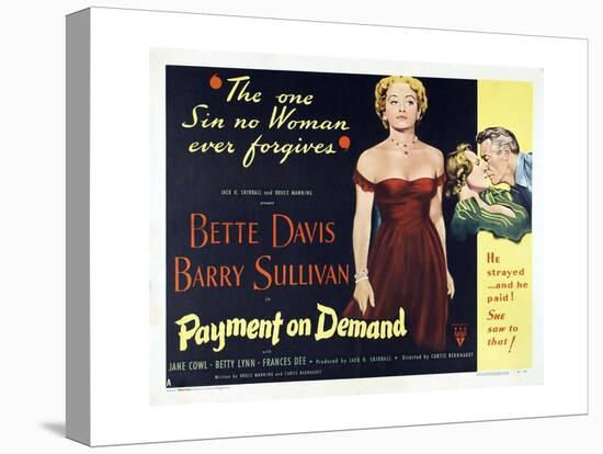 The Story of a Divorce, 1951, "Payment On Demand" Directed by Curtis Bernhardt-null-Premier Image Canvas