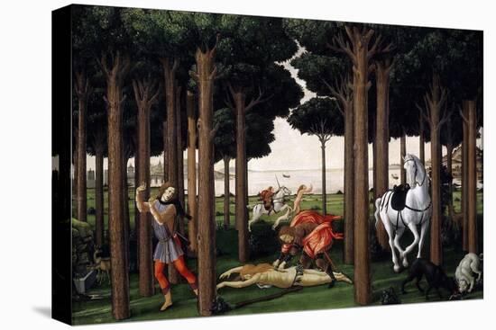 The Story of Nastagio Degli Onesti (Second Episode), 1483 (From Boccaccio's Decameron)-Sandro Botticelli-Premier Image Canvas