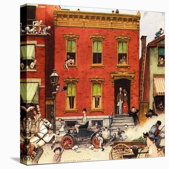The Street Was Never the Same Again-Norman Rockwell-Premier Image Canvas