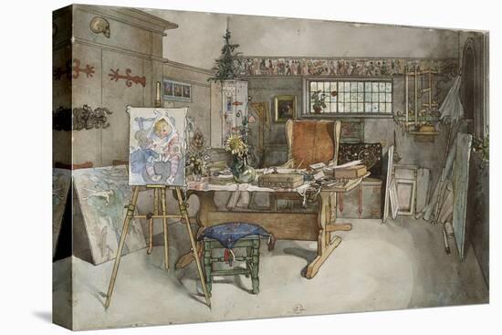 The Studio, from 'A Home' Series, c.1895-Carl Larsson-Premier Image Canvas