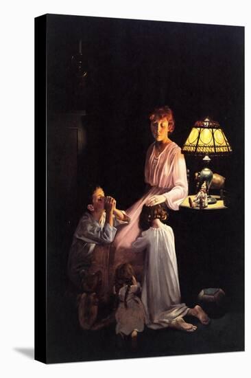 The Stuff of which Memories Are Made (or Children Saying Prayers)-Norman Rockwell-Premier Image Canvas
