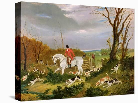 The Suffolk Hunt - Going to Cover Near Herringswell-John Frederick Herring I-Premier Image Canvas