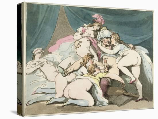 The Sultan, from Sequence of Caricatures Depicting the Sexual Practices of the English Aristocracy-Thomas Rowlandson-Premier Image Canvas