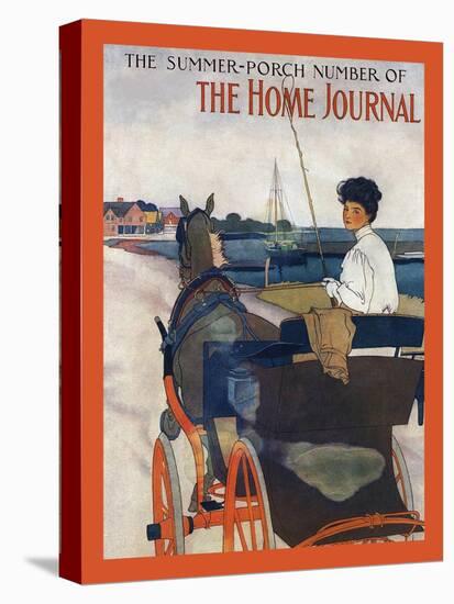 The Summer-Porch Number Of Sammy's Home Journal-Edward Penfield-Stretched Canvas