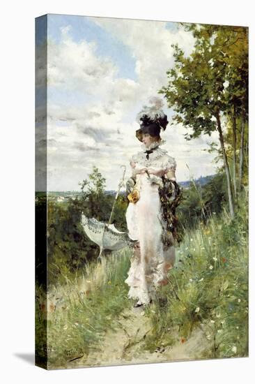 The Summer Stroll-Giovanni Boldini-Premier Image Canvas