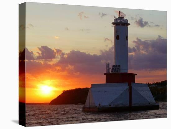 The Sun Sets Over Mackinac Island-null-Premier Image Canvas