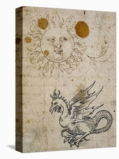 The Sun, The Moon and a Basilisk, Around 1512-Albrecht Dürer-Premier Image Canvas