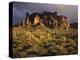 The Superstition Mountains in Lost Dutchman State Park, Arizona-Greg Probst-Premier Image Canvas