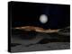 The Surface of Pluto with Charon in the Sky-Stocktrek Images-Premier Image Canvas