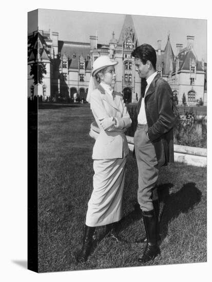 The Swan, from Left: Grace Kelly, Louis Jourdan, 1956-null-Stretched Canvas