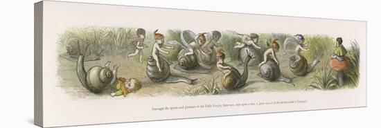 The Swiftest Snails in Fairyland-Richard Doyle-Stretched Canvas