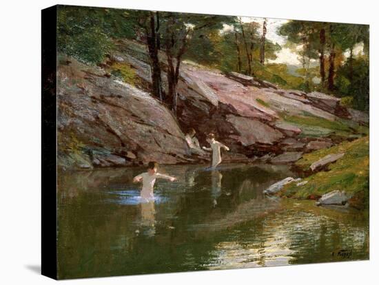 The Swimming Hole-Edward Henry Potthast-Premier Image Canvas