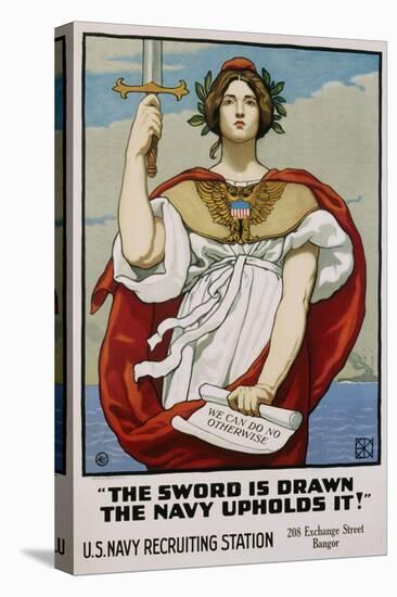 The Sword Is Drawn the Navy Upholds It! Recruitment Poster-Kenyon Cox-Premier Image Canvas