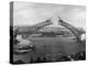 The Sydney Harbour Bridge During Construction in Sydney, New South Wales, Australia-null-Premier Image Canvas