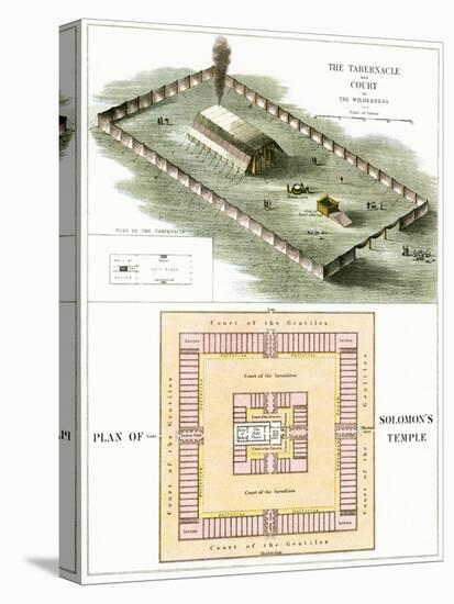 The Tabernacle and Plan of Solomon's Temple-English-Premier Image Canvas
