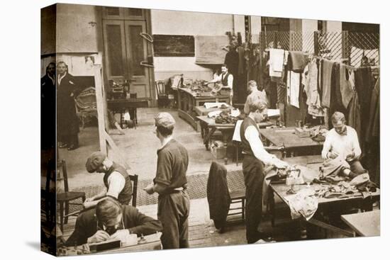 The Tailors' Shop, Alexandra Palace, Illustration from 'German Prisoners in Great Britain'-English Photographer-Premier Image Canvas