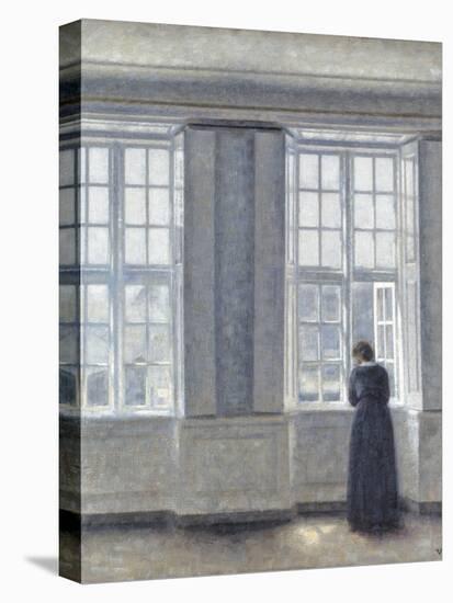 The Tall Windows-Vilhelm Hammershoi-Premier Image Canvas