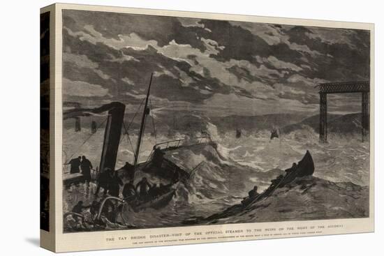 The Tay Bridge Disaster, Visit of the Official Steamer to the Ruins on the Night of the Accident-Joseph Nash-Premier Image Canvas