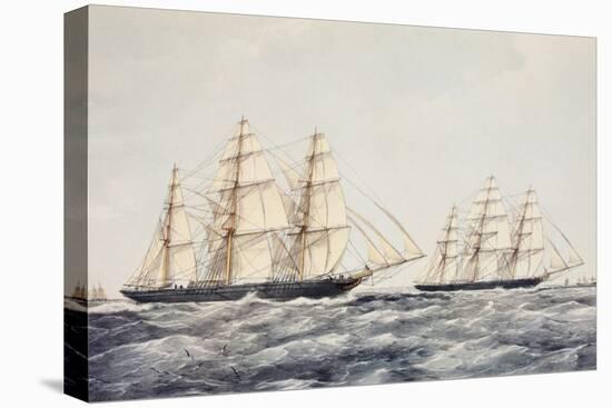 The Tea Clippers Taeping (Left) and Ariel (Right) in the Great Tea Race of 1866-Thomas Goldsworth Dutton-Premier Image Canvas