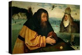 The Temptation of St. Anthony Abbot, the Head of an Abbess Sits Atop a Whorehouse-Hieronymus Bosch-Premier Image Canvas