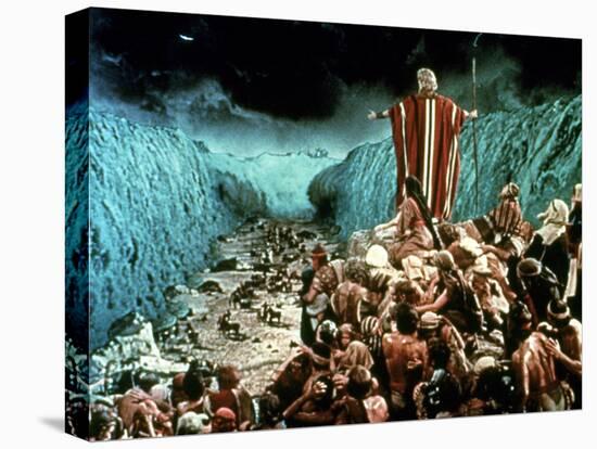 The Ten Commandments, Charlton Heston, 1956-null-Stretched Canvas