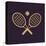The Tennis Icon. Game Symbol. Flat-Vladislav Markin-Stretched Canvas