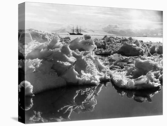 The 'Terra Nova' in Mcmurdo Sound, Antartica, 1911-Herbert Ponting-Premier Image Canvas