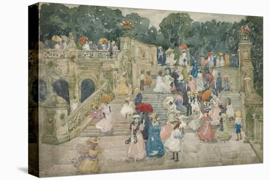 The Terrace Bridge, Central Park, 1901-Maurice Brazil Prendergast-Premier Image Canvas