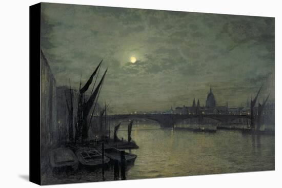 The Thames by Moonlight with Southwark Bridge, 1884-John Atkinson Grimshaw-Premier Image Canvas