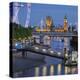 The Thames, Hungerford Bridge, Westminster Palace, London Eye, Big Ben-Rainer Mirau-Premier Image Canvas