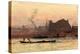 The Thames near Charing Cross, London, 1892 (Oil on Board)-William Lionel Wyllie-Premier Image Canvas