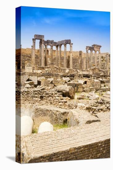 The Theatre, Roman ruins, Dougga Archaeological Site, Tunisia-Nico Tondini-Premier Image Canvas