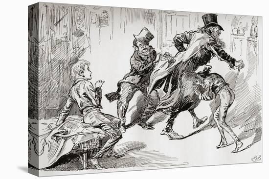 The Thieves Kitchen. Oliver Is Shown How it Is Done by from the 'Oliver Twist'-Harry Furniss-Premier Image Canvas