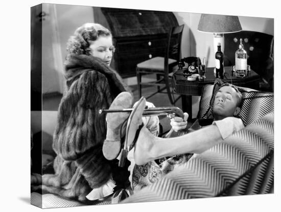 The Thin Man, Myrna Loy, William Powell, 1934-null-Stretched Canvas